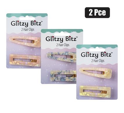 HAIR CLIP 2PC ACRYLIC product image