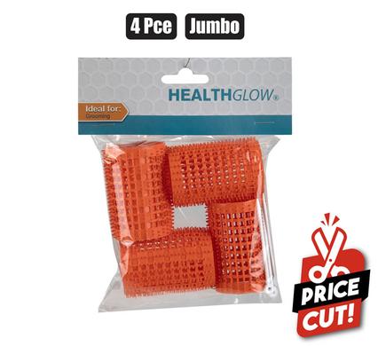 HAIR CURLERS PL 4PC JUMBO ORANGE product image