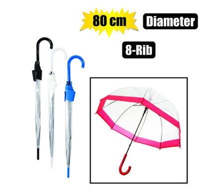 UMBRELLA DOME SHAPED 8-RIB ASTD 80cm DIA product image
