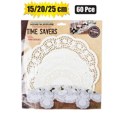DOILIE PAPER RND WHITE 60PC (15/20/25cm) product image