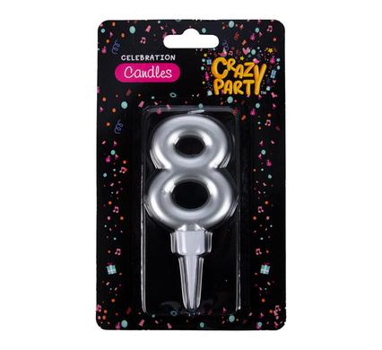 CANDLE BIRTHDAY LARGE FOIL NUMBER-8 product image