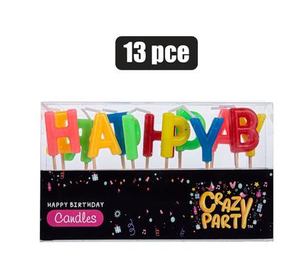 CANDLE BIRTHDAY LETTERS 13PCE product image
