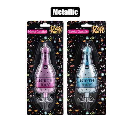 CANDLE BIRTHDAY METALLIC BOTTLE product image