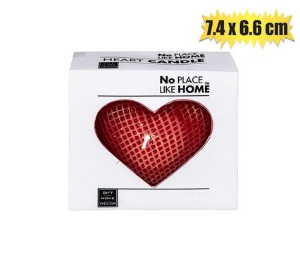 CANDLE HEART 7.4x6.6cm product image
