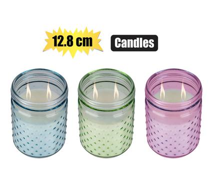 CANDLE IN GLASS 12.8cm ASSTD product image