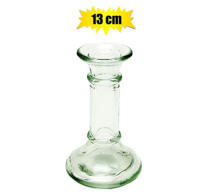 CANDLE-HOLDER GLS 13cm CLEAR product image