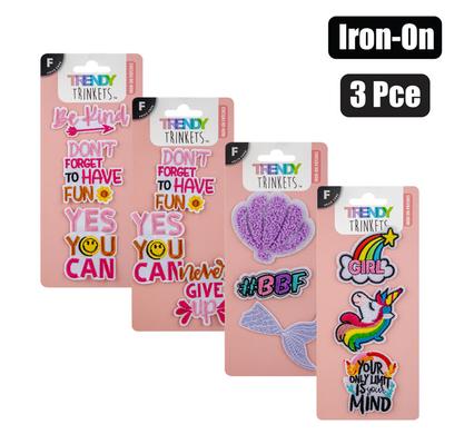 PATCH 3PC SET IRON ON product image