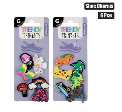 SHOE CHARMS 6PC ASSORTED product image