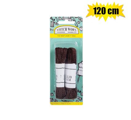 HABERDASHERY SHOE LACES 120cm BROWN product image
