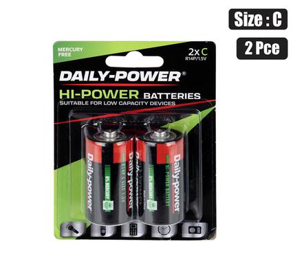 BATTERIES H/POWER SIZE:C / R14P 2PCE product image