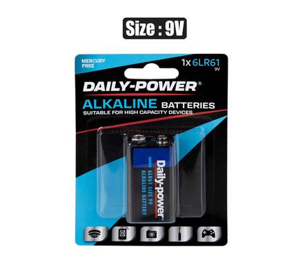 BATTERIES ALKALINE SIZE:9VOLT/6LR61 1PCE product image