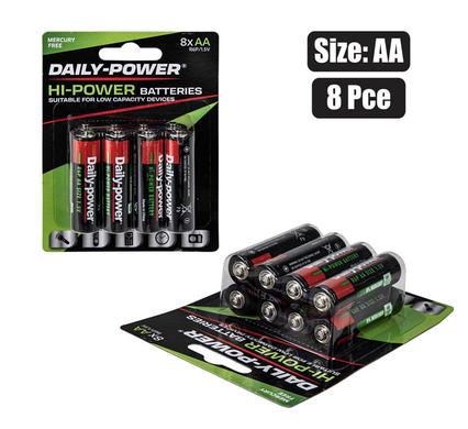 BATTERIES H/POWER SIZE:AA / R6P 8PCE product image