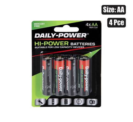 BATTERIES H/POWER SIZE:AA / R6P 4PCE product image