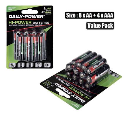 BATTERIES H/POWER AA/R6Px8 + AAA/R03Px4 product image