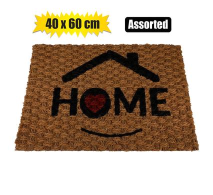 DOORMAT COIR ASSTD LATEX BACK 40x60cm product image