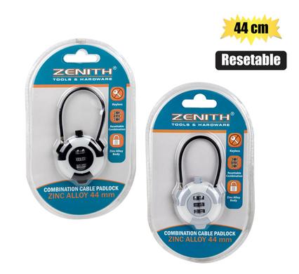 PADLOCK CABLE COMBO RESETABLE ZENITH product image