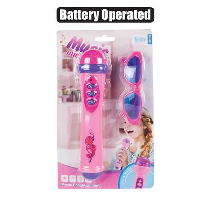 MUSICAL MICROPHONE B/O & SUNGLASS SET product image
