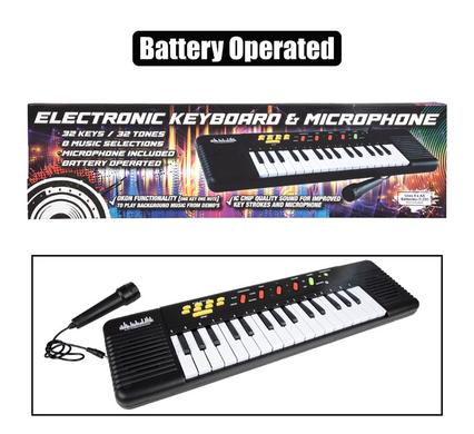 MUSICAL KEYBOARD ELECTRONIC W/MIC 32 KEY product image