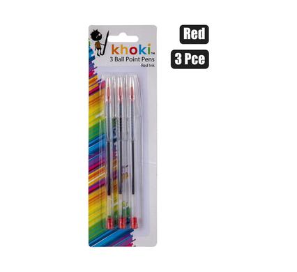 PEN BALL POINT 3PCE RED product image