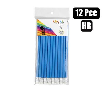 PENCIL BASIC HB 12PCE WITH ERASER product image