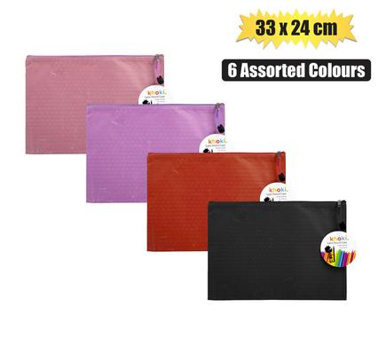 PENCIL CASE/FILE POCKET SATIN 33.5x24cm product image