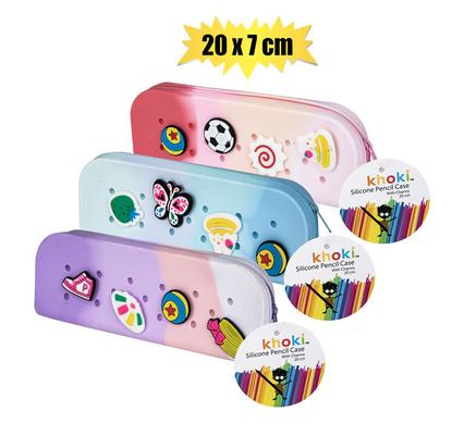 PENCIL CASE SILICON WITH CHARMS 20x7cm product image