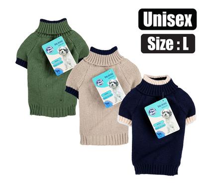 PET DOG SHIRT ACRYLIC KNIT UNISEX LARGE product image