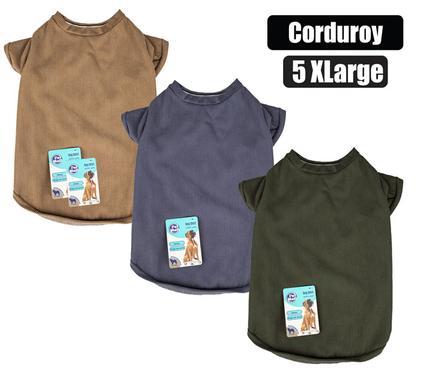 PET DOG SHIRT CORDUROY - 5X LARGE product image