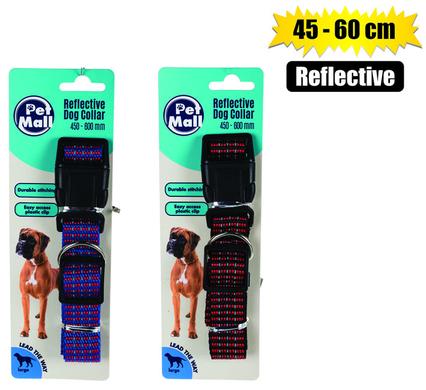 PET DOG-COLLAR REFLECTIVE 45-60cm product image