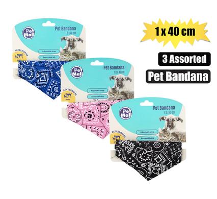 PET BANDANA 1.0x40cm ASSORTED COLOURS product image