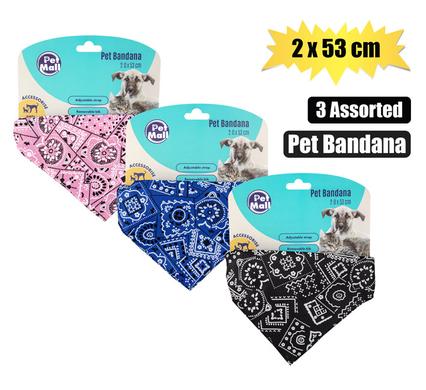 PET BANDANA 2.0x53cm ASSORTED COLOURS product image