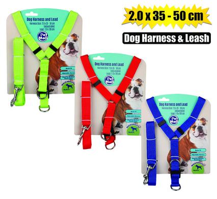 PET DOG HARNESS + LEAD 2.0x35-50cm product image