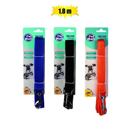 PET DOG-LEAD NYLON ASSTD-COLOR 23x1800mm product image