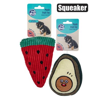 PET PUPPY TOY PLUSH FRUIT ASSORTED product image