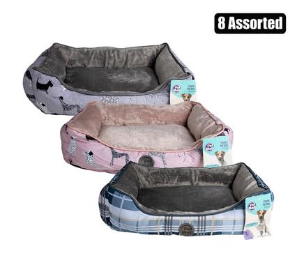 PET BED RECTANGLE 50x40cm ASSTD DESIGNS product image