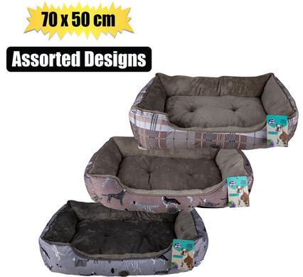 PET BED RECTANGLE 70x50cm ASSTD DESIGNS product image
