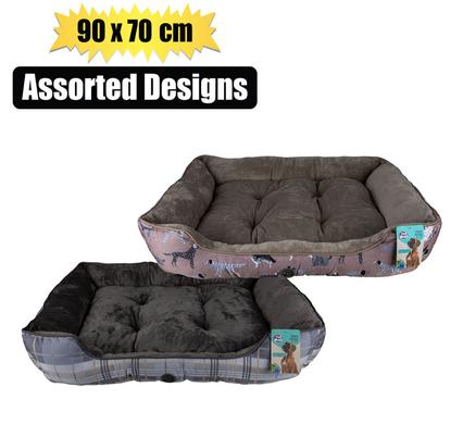 PET BED RECTANGLE 90x70cm ASSTD DESIGNS product image