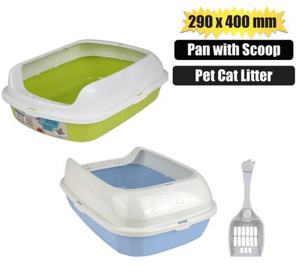 PET CAT LITTER-PAN WITH SCOOP 290x400mm product image