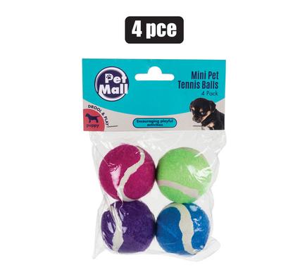 PET TOY MINI TENNIS BALLS PK-4 product image