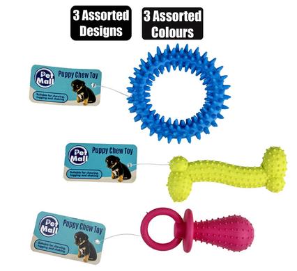PET TOY PUPPY CHEWS TPR ASSORTED product image