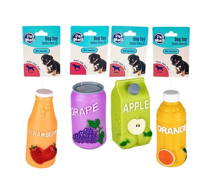 PET TOY PUPPY CHEWS VINYL JUICES ASSTD product image