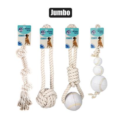 PET DOG TOY TUG ROPE JUMBO ASSTD product image
