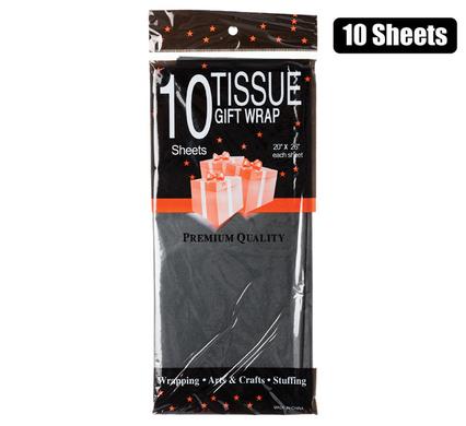 PAPER TISSUE 50x66cm 10xSHTS BLACK product image