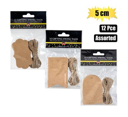 GIFT SWING TAG 5cm 12PC ASSTD product image