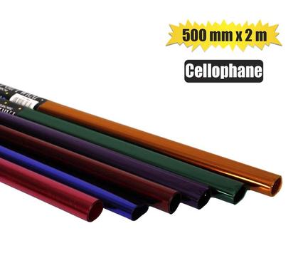 GIFT-WRAP CELLOPHANE ASSTD 500mmx2m product image