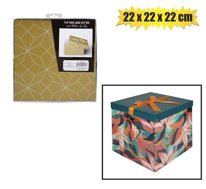 GIFTBOX FLAT PACK 22x22x22cm FEMALE/GEN product image