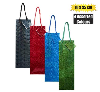 GIFT-BAG HOLOGRAM WINE 10x33cm GLOSS product image