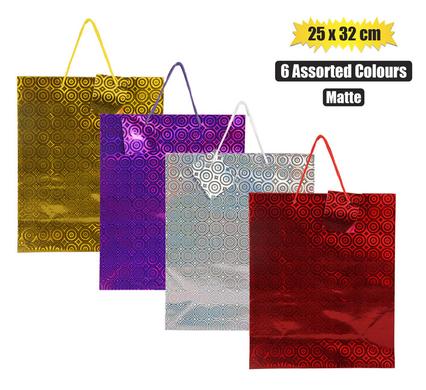 GIFT-BAG METALLIC PPR LRG 25x32cm MATT product image