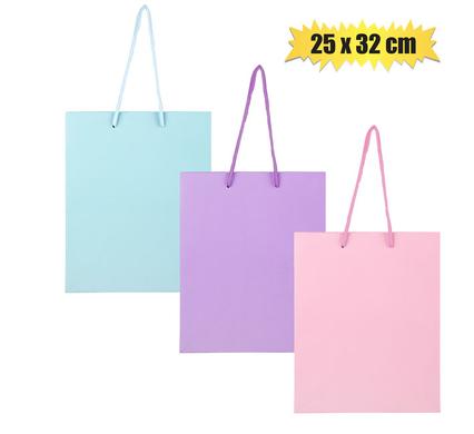 GIFT-BAG PASTEL COLOR LRG 25x32cm product image