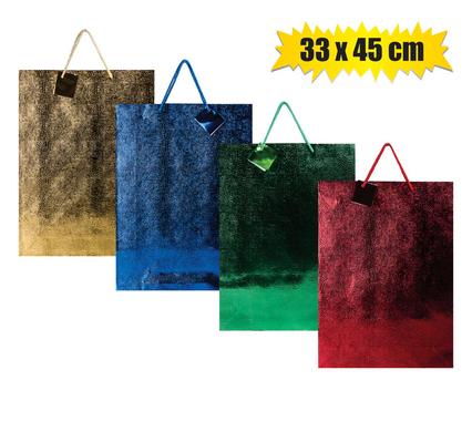 GIFT-BAG METALLIC PAPER JMB 33x45cm EMB product image